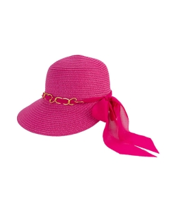 Hepburn Fashion Sun Hat HA320138 FUCHSIA